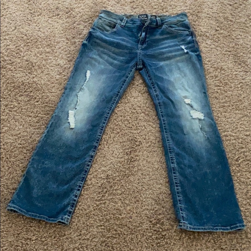 Men’s Buckle Black Jeans